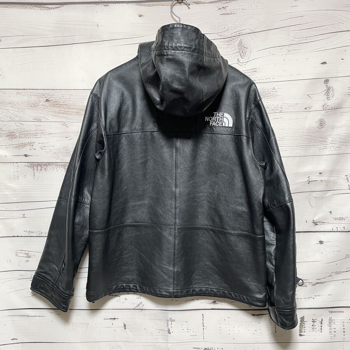 【鑑定料無料】Sサイズ 本革　SupremeThe North Face leather Mountain Jacket シュプリーム ノースフェイス　レザー　マウンテンパーカー_画像5