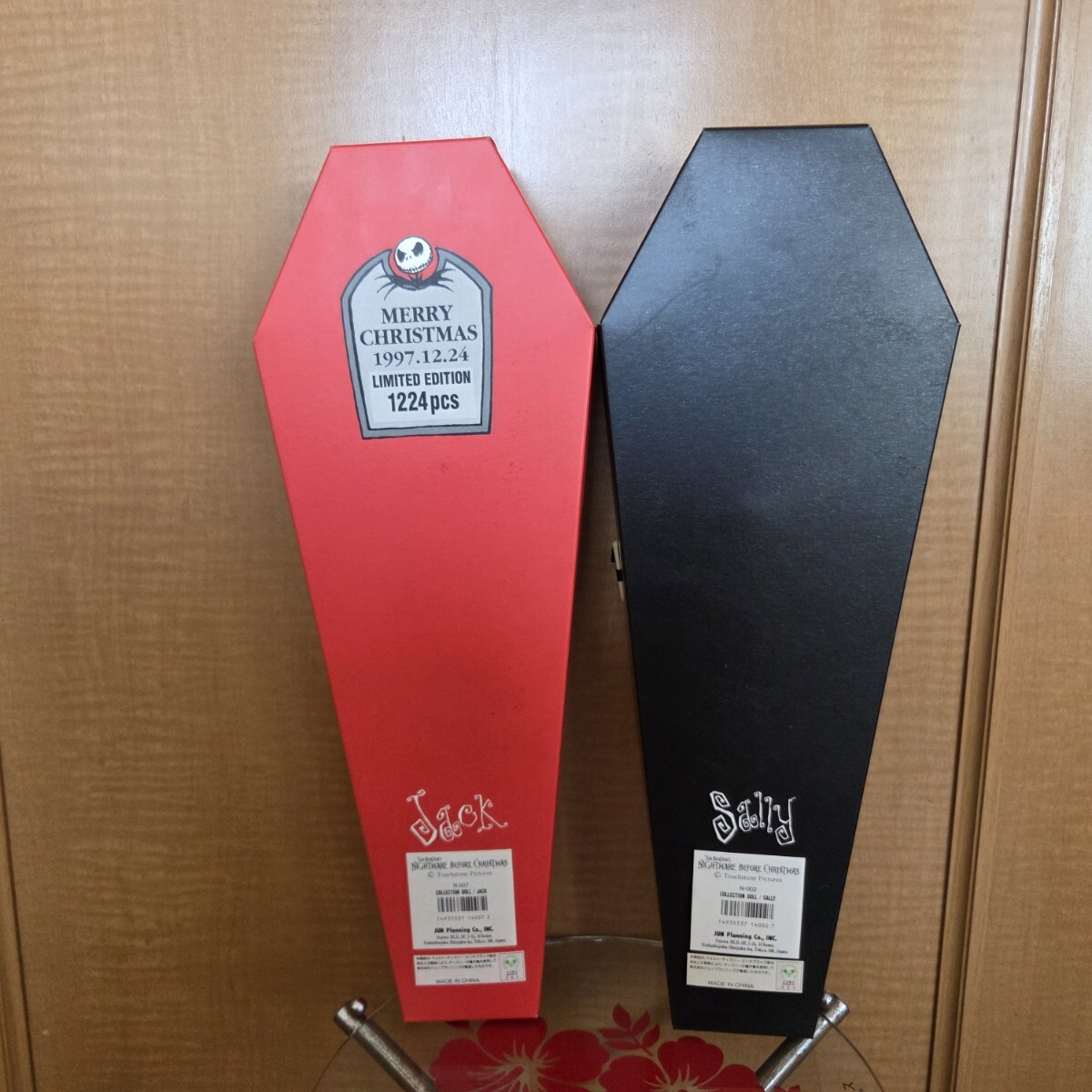 JUN Planning「TIM BURTON NIGHTMARE Before Christmas JACK & SALLY」ナイトメアー ジャックとサリー2体セット 新品 日本製 A831_画像3