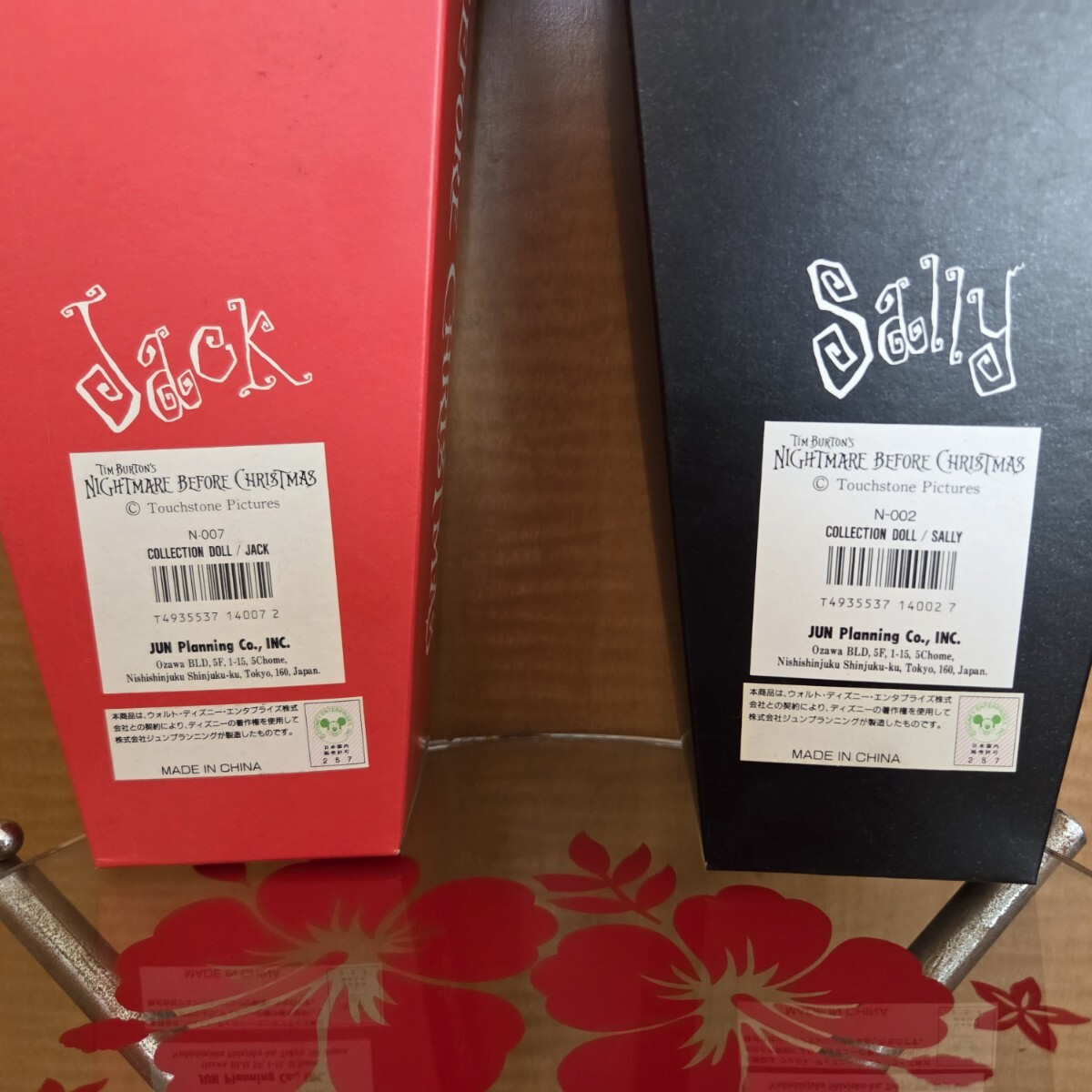 JUN Planning「TIM BURTON NIGHTMARE Before Christmas JACK & SALLY」ナイトメアー ジャックとサリー2体セット 新品 日本製 A831_画像9