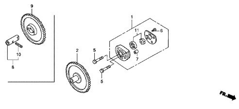 AF56 純正 クランクシャフト ASSY AF57 スマートディオ AF55E AF63 Z4 ZOOMER ズーマー AF58 バイト AF59 BITE クランク ベアリング　/ get_画像8