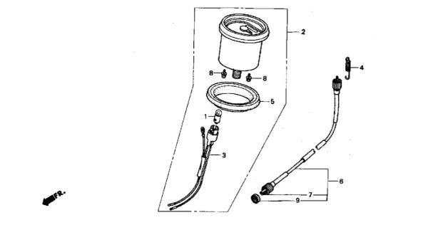Z50 純正 メーターゴム 黒 Z50J モンキー Z50A ラバー Z50M スピードメーター クッション AB27 旧 Z50 メーター 下 パッキン / 165_画像2