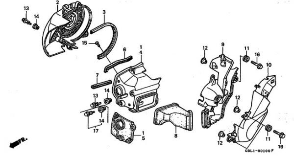 AF35 ZX 純正 エアクリナー コネクティングチューブ Live Dio ライブディオ AF34 エアクリ パイプ SR ゴム ホース 黒 チェスタ　 / gbl_画像6