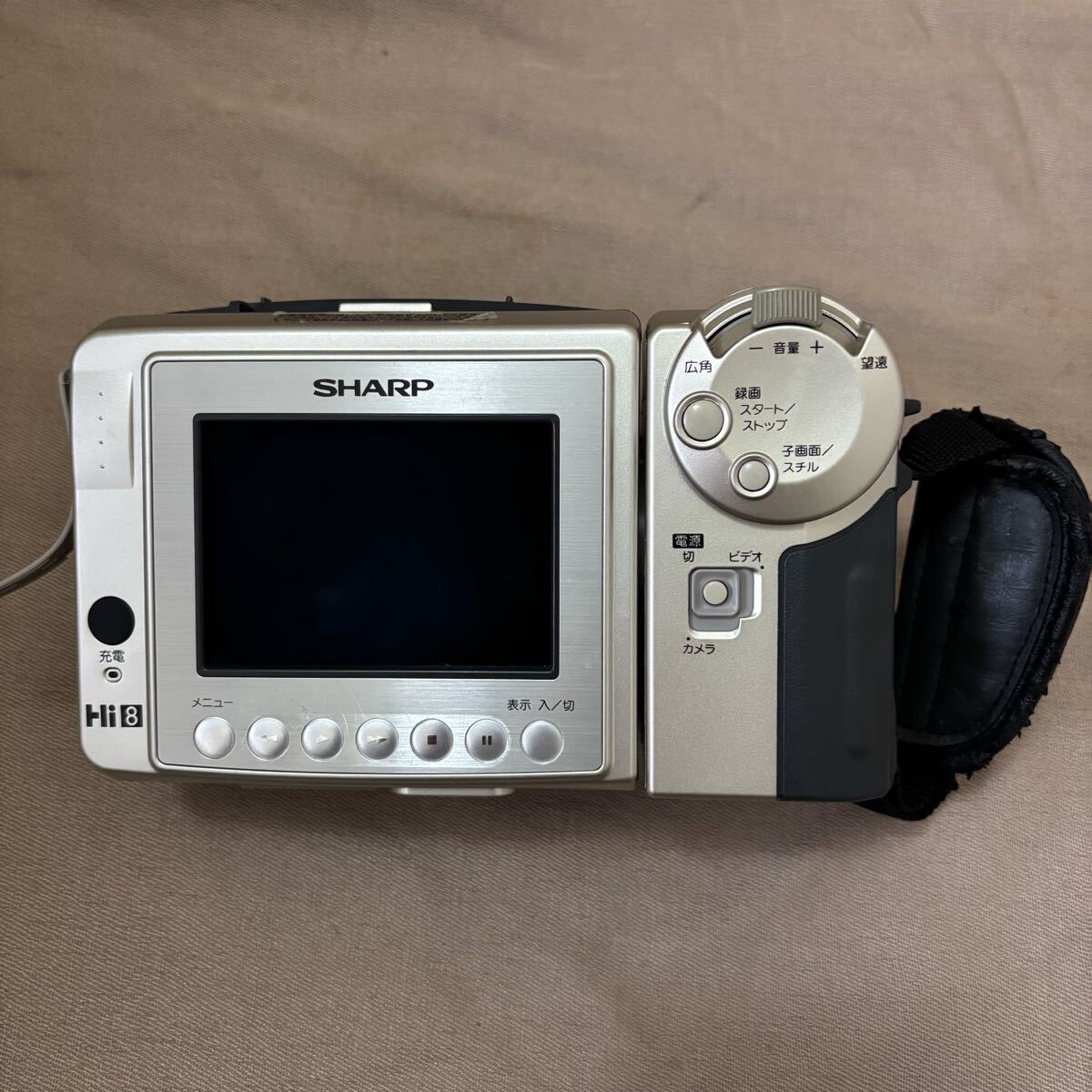 シャープ 8㍉カメラ +付属品 ジャンク品 取説付き_画像3
