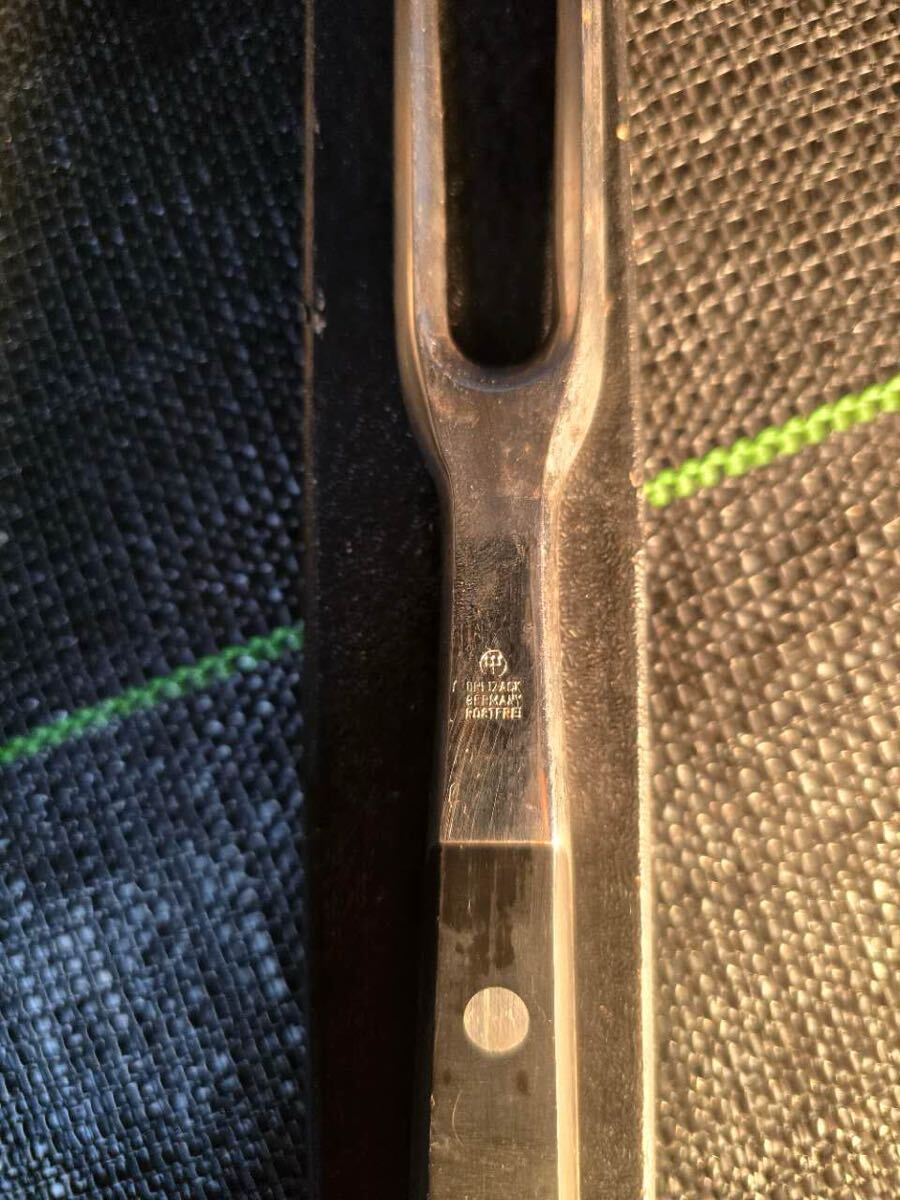ヴォストフ WUSTHOF カービングフォーク ドイツ ゾーリンゲン ステンレス ドライザック 全長約315mm 中古現状_画像3