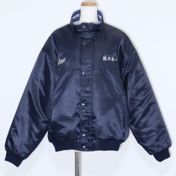 [Y-810] 【部活着／女子】熊本／第一高校　バスケットボール部　ウォームアップジャケット　asics　＼女子だけ時代の発掘商品♪／_画像1