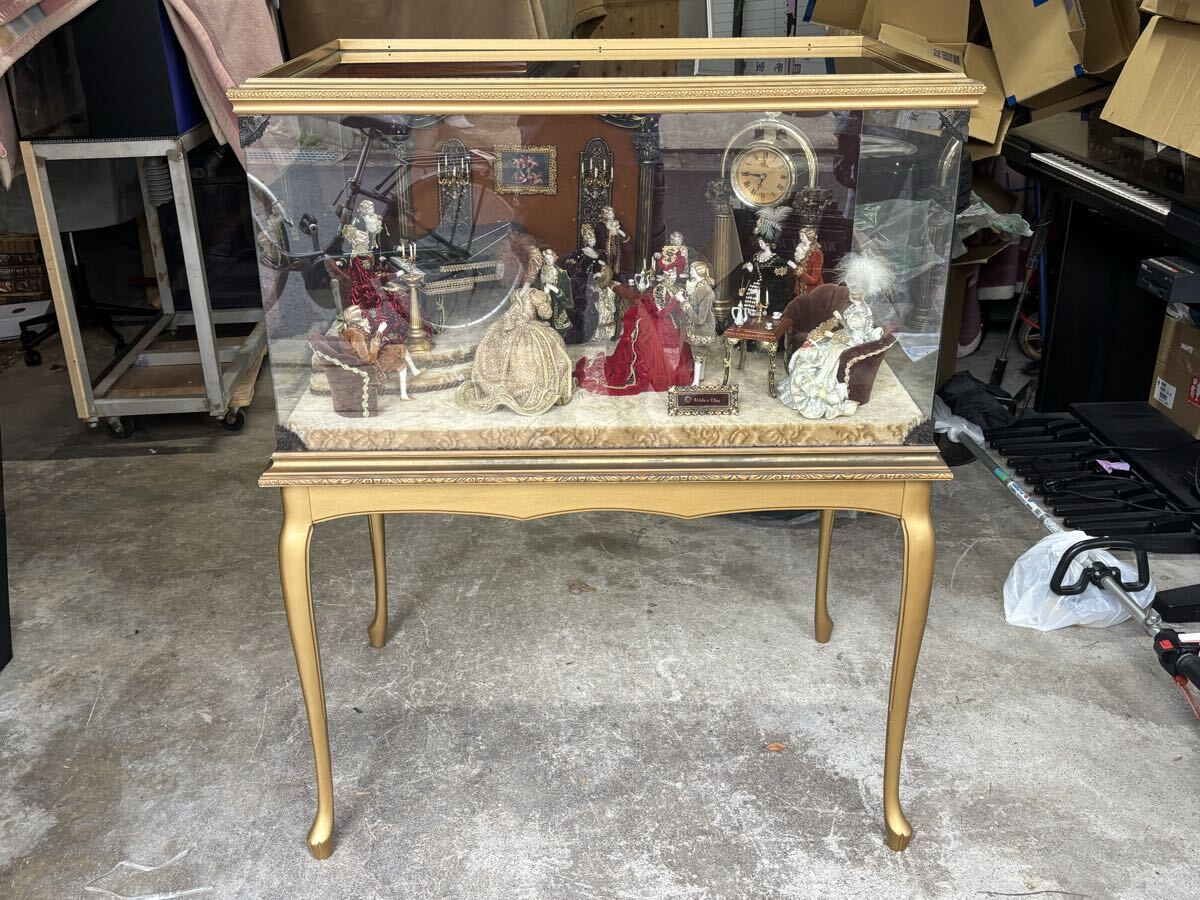 スキヨドール　舞踏会　 ガラスケース アンティーク インテリア 置物 ジオラマ　引き取り限定　京都市山科区発〜_画像1