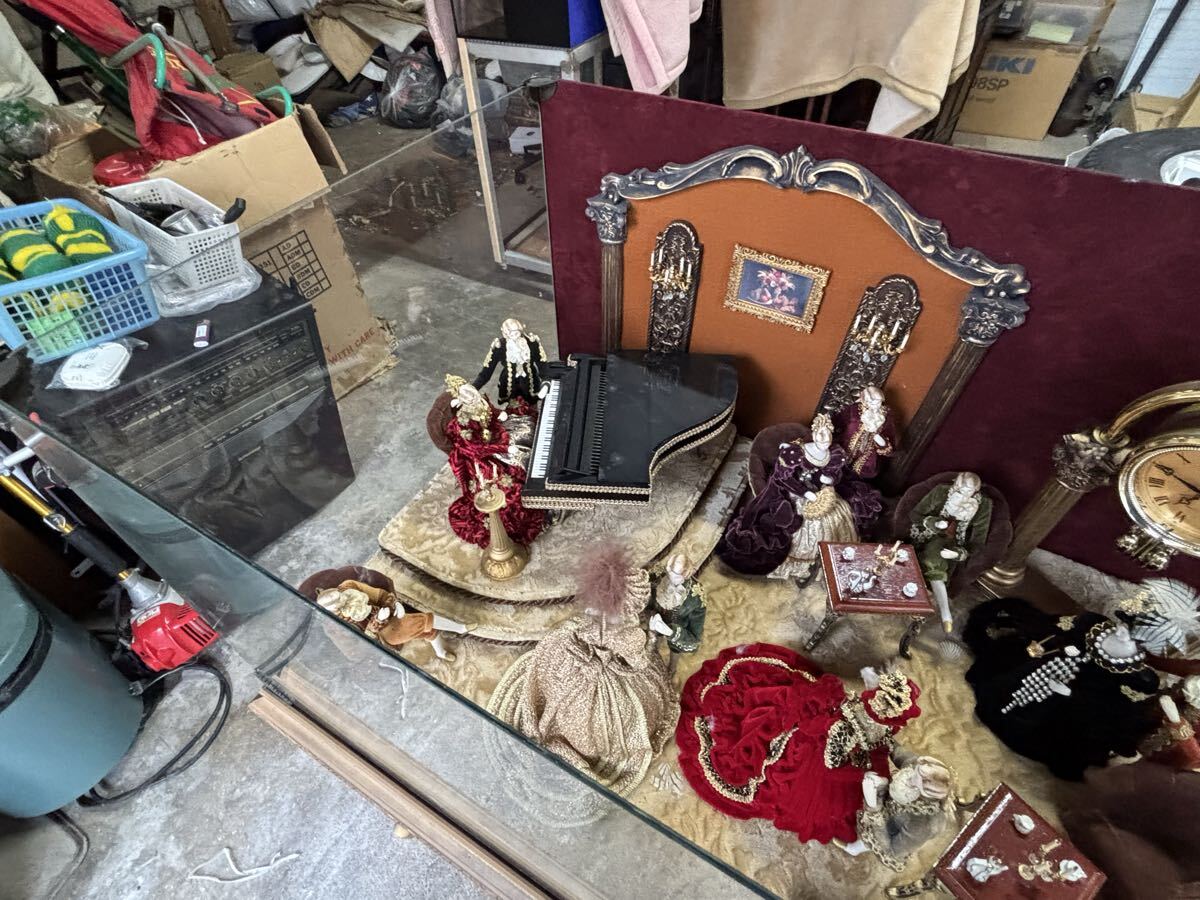 スキヨドール　舞踏会　 ガラスケース アンティーク インテリア 置物 ジオラマ　引き取り限定　京都市山科区発〜_画像8