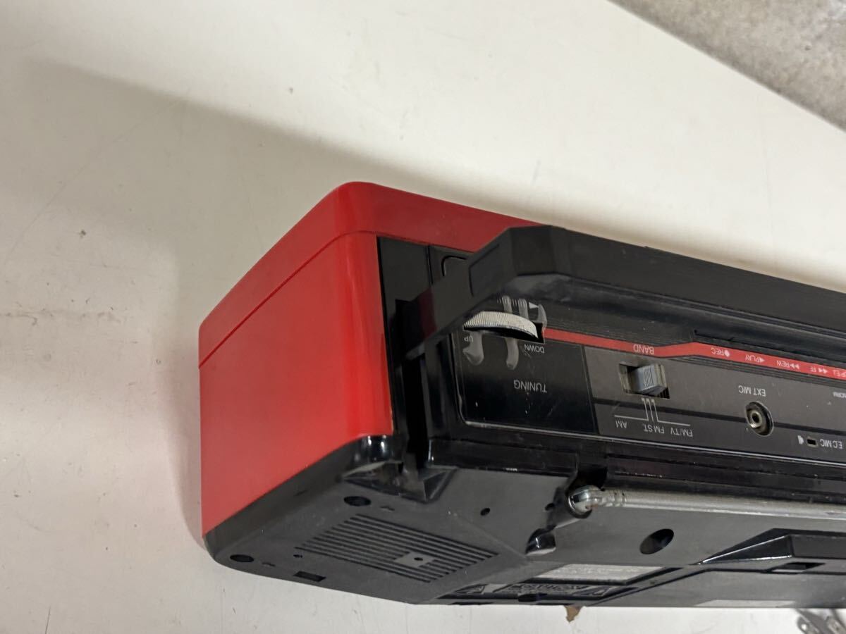 ラジカセ コカ・コーラ レトロ ラジカセ TRC-938 Wラジカセ 非売品 通電確認済み 送料無料_画像3