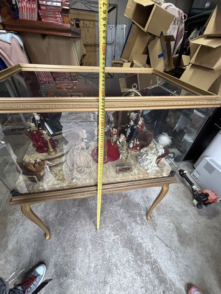 スキヨドール　舞踏会　 ガラスケース アンティーク インテリア 置物 ジオラマ　引き取り限定　京都市山科区発〜_画像5