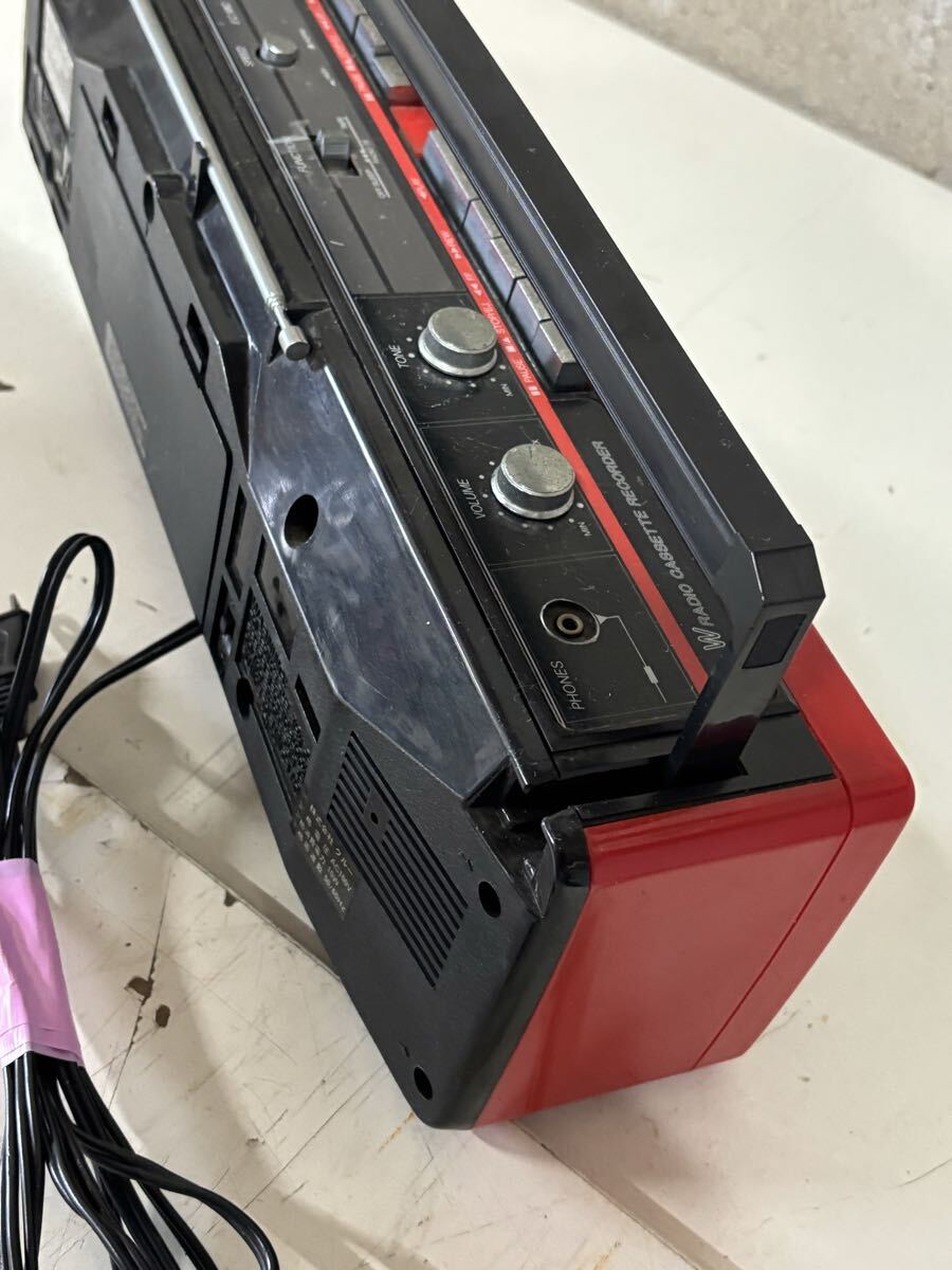 ラジカセ コカ・コーラ レトロ ラジカセ TRC-938 Wラジカセ 非売品 通電確認済み 送料無料_画像4