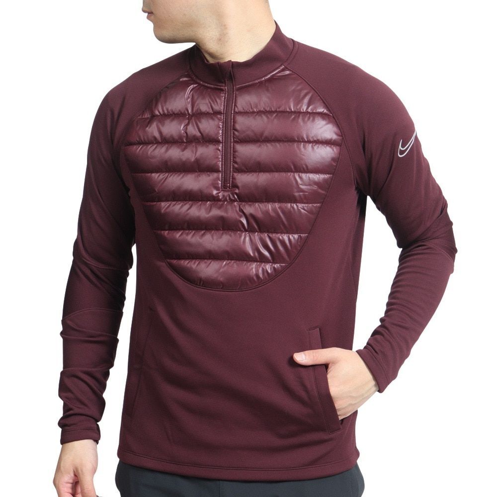 ■ナイキ NIKE 新品 メンズ 保温 中綿 裏起毛 アカデミー ドリルトップ トレーニング 長袖 シャツ Lサイズ[DC91696521N-L]三 弐★QWER★_画像2