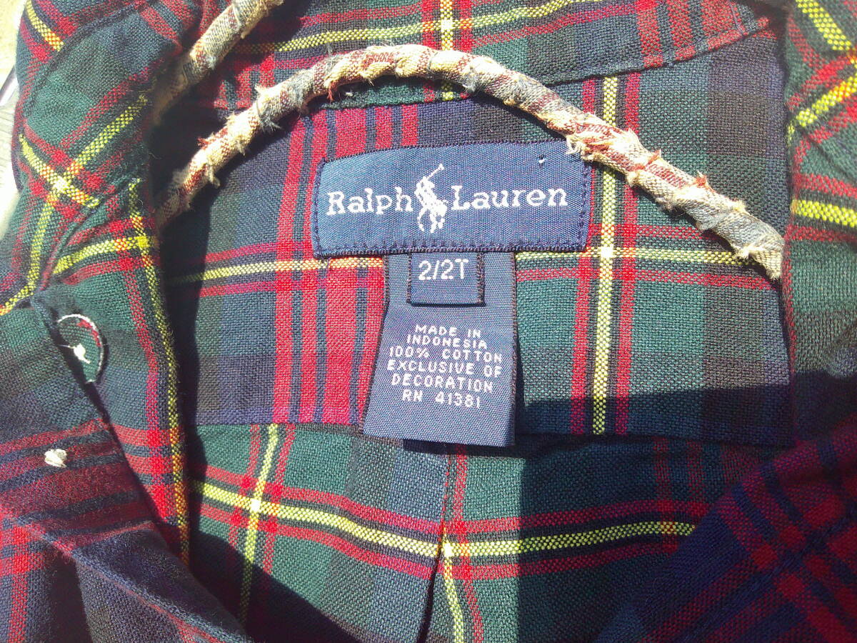 ＵＳＡ　古着　ラルフローレン　半袖　ポロシャツ　2/2T_画像3