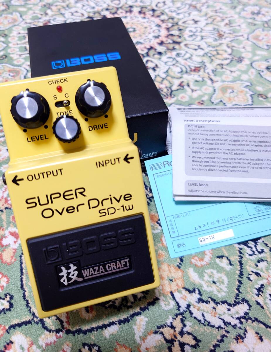【 BOSS SD-1W 】SUPER OverDrive SD-1W 技 Waza Craftシリーズ_画像1