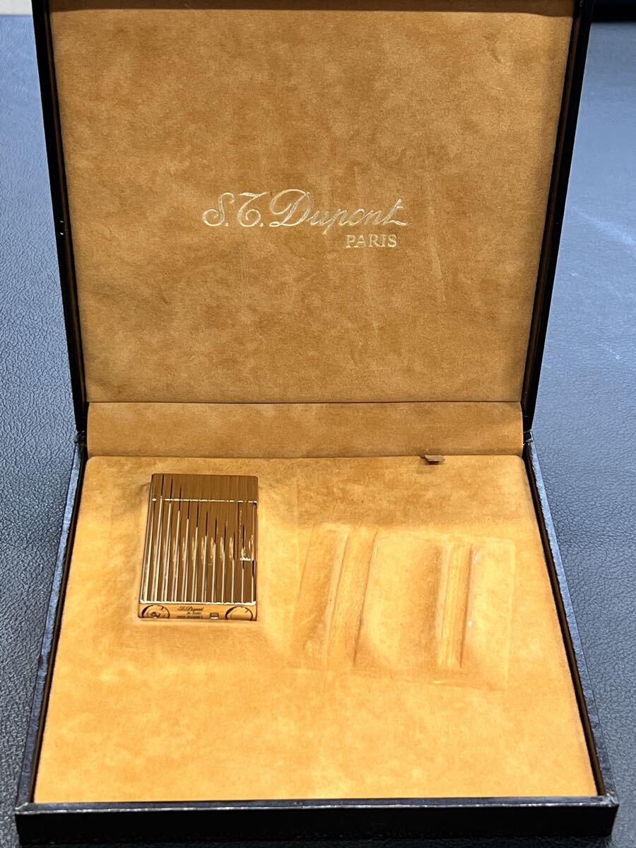DuPont デュポン ガスライター ライン2 ヴィンテージ　ピンクゴールド　箱付き　綺麗です！_画像1