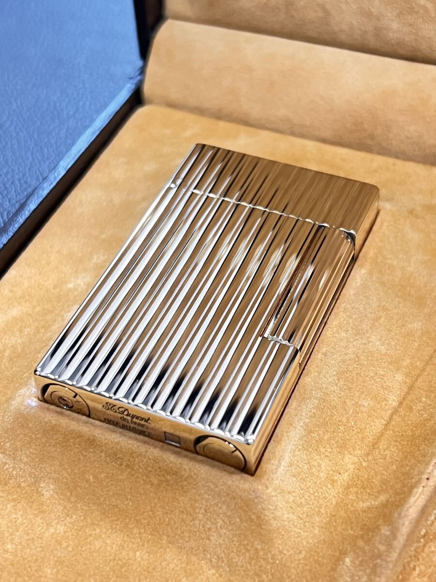 DuPont デュポン ガスライター ライン2 ヴィンテージ　ピンクゴールド　箱付き　綺麗です！_画像2