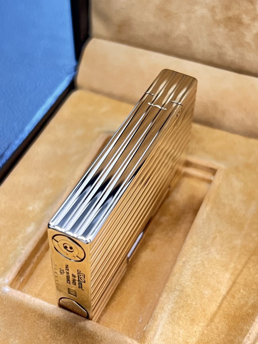 DuPont デュポン ガスライター ライン2 ヴィンテージ　ピンクゴールド　箱付き　綺麗です！_画像5