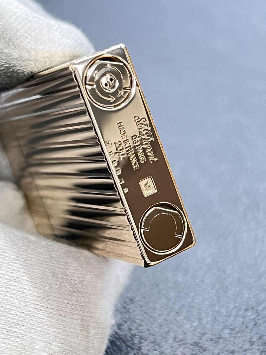 DuPont デュポン ガスライター ライン2 ヴィンテージ　ピンクゴールド　箱付き　綺麗です！_画像7