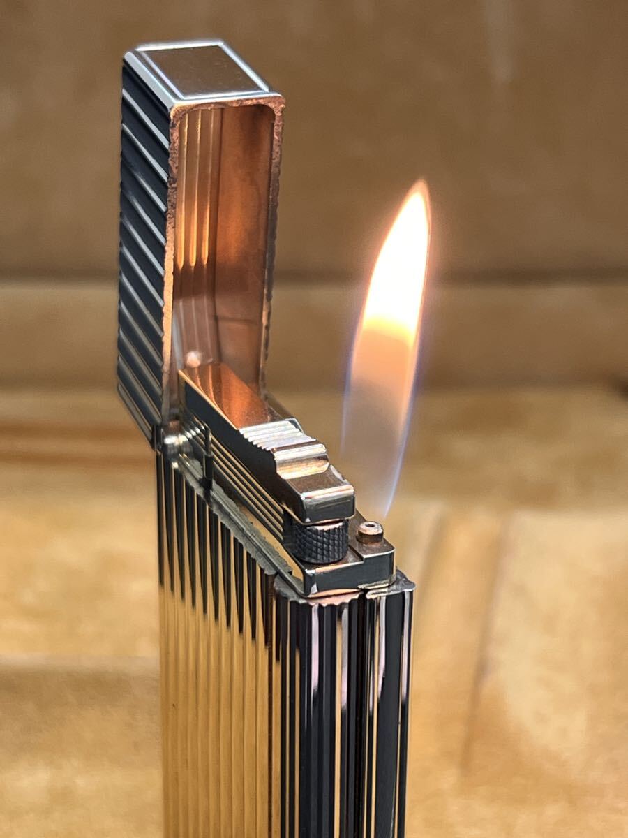 DuPont デュポン ガスライター ライン2 ヴィンテージ　ピンクゴールド　箱付き　綺麗です！_画像8