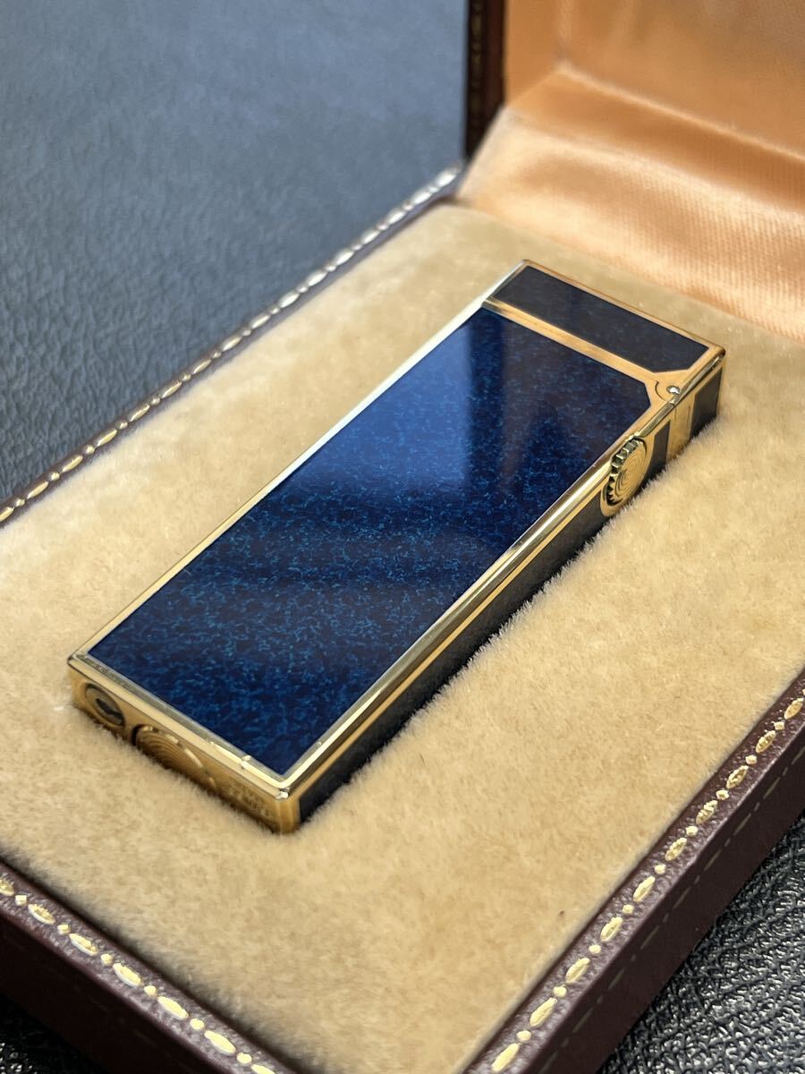 Dunhill ダンヒル ガスライター　ラピスラッカー ゴールド　箱付き_画像3