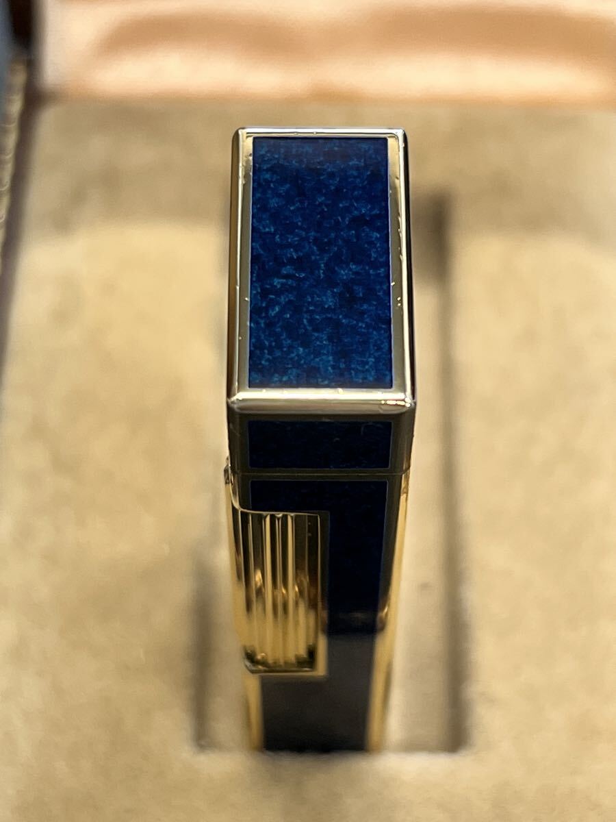 Dunhill ダンヒル ガスライター　ラピスラッカー ゴールド　箱付き_画像6