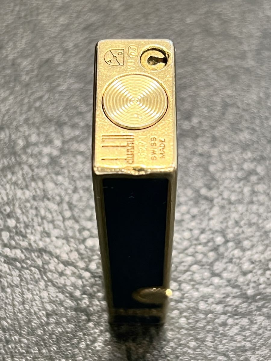 Dunhill ダンヒル ガスライター ネイビーラッカー ゴールド_画像6