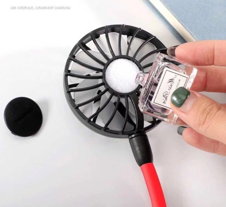 USB заряжающийся пустыми руками вентилятор зеленый 2000mAh батарейка 12 час продолжение использование * шея .. вентилятор мобильный вентилятор 3 уровень поток воздуха настройка шея .. пустыми руками лето item 