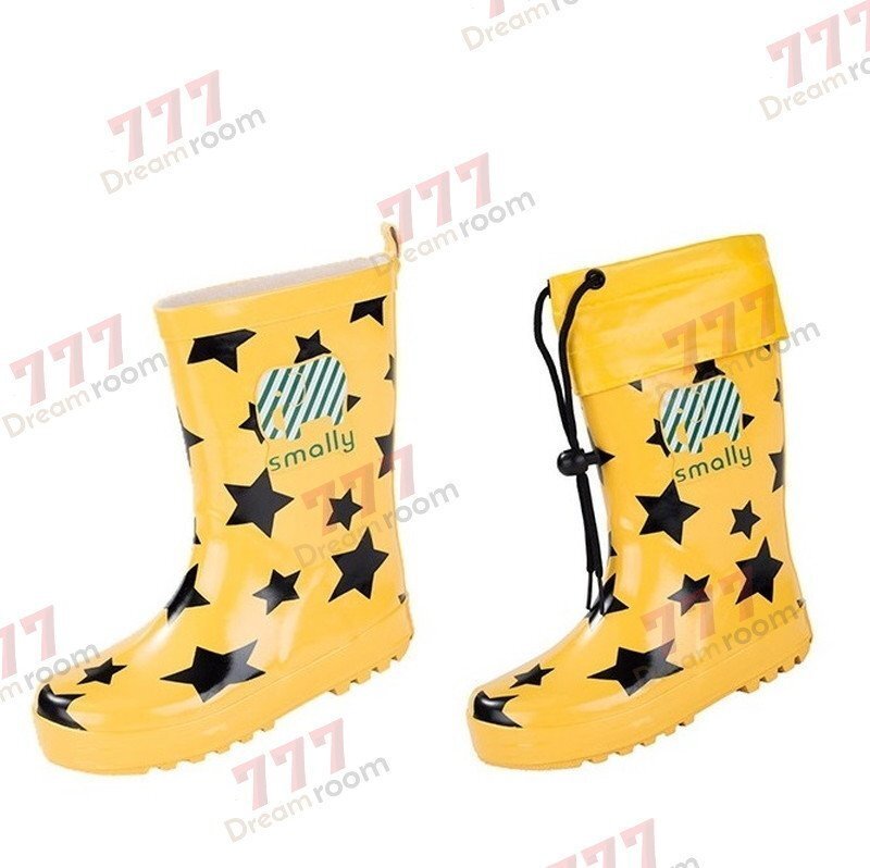 kids внутренний есть животное влагостойкая обувь K-398-yl[ желтый 23cm] сапоги ребенок девочка сезон дождей дождь обувь 