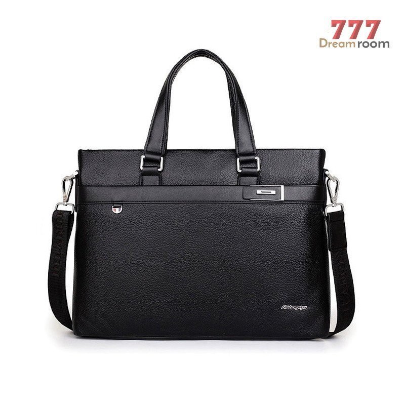  высокое качество телячья кожа использование ~ использован минут только тест ...~ взрослый simple портфель [ черный ] мужской кожа ходить на работу подарок портфель K-178