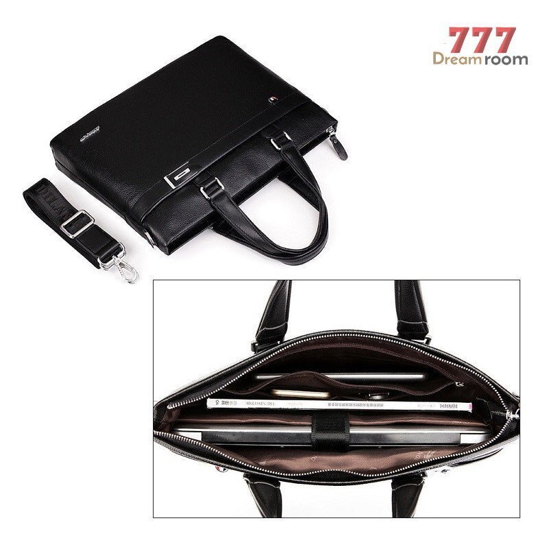  высокое качество телячья кожа использование ~ использован минут только тест ...~ взрослый simple портфель [ черный ] мужской кожа ходить на работу подарок портфель K-178