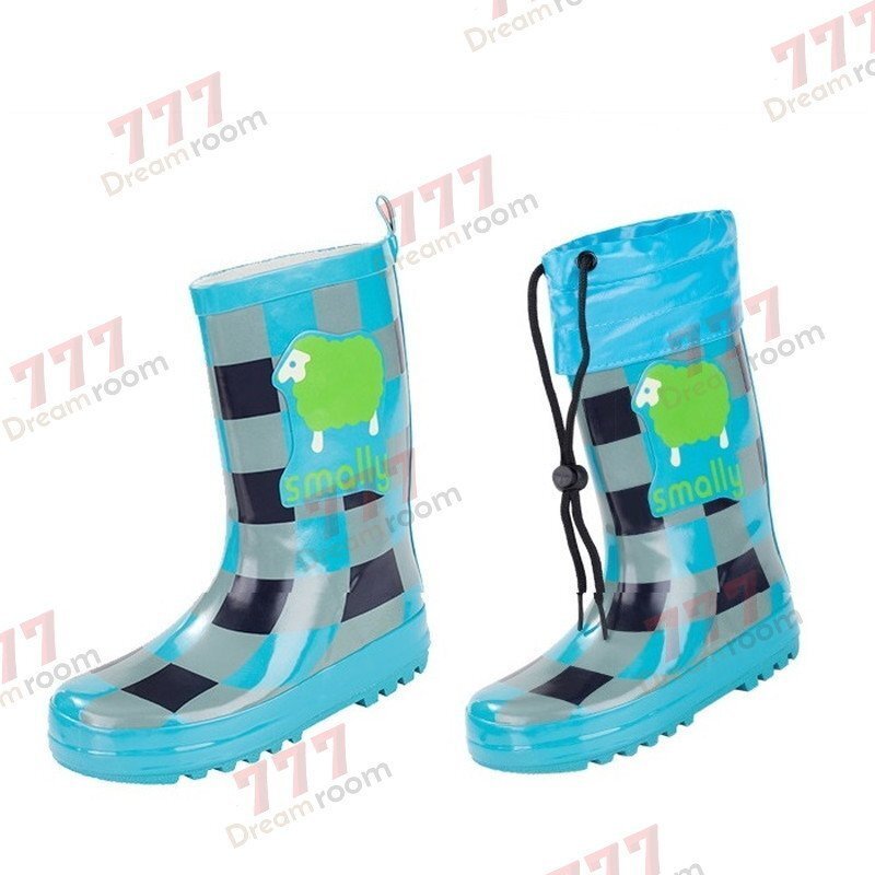 kids внутренний есть животное влагостойкая обувь K-398-bl[ голубой 16cm] сапоги ребенок девочка сезон дождей дождь обувь 