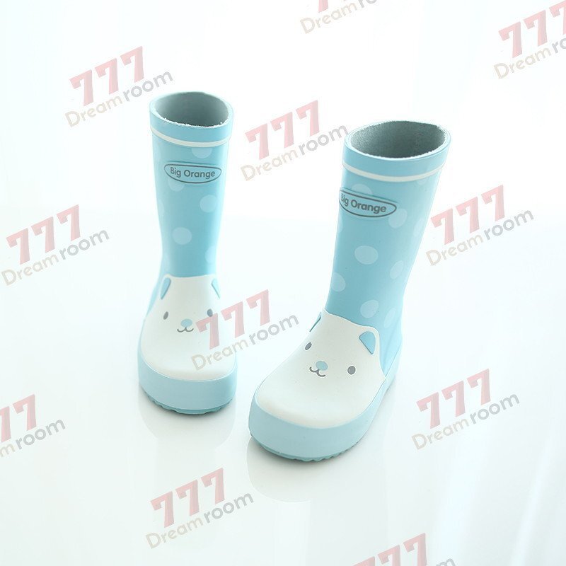 kids пастель животное влагостойкая обувь K-371-bl[ голубой 21cm] сапоги ребенок девочка сезон дождей дождь обувь 