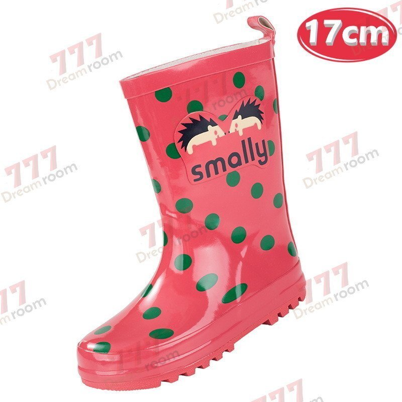 kids внутренний есть животное влагостойкая обувь K-398-pk[ розовый 17cm] сапоги ребенок девочка сезон дождей дождь обувь 