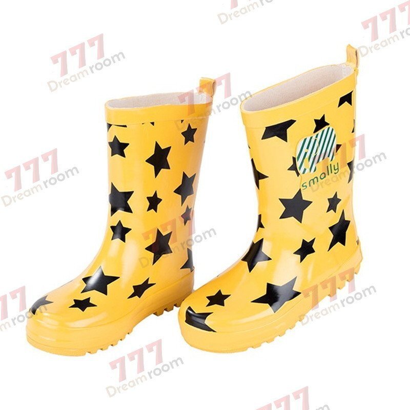 kids внутренний есть животное влагостойкая обувь K-398-yl[ желтый 15cm] сапоги ребенок девочка сезон дождей дождь обувь 