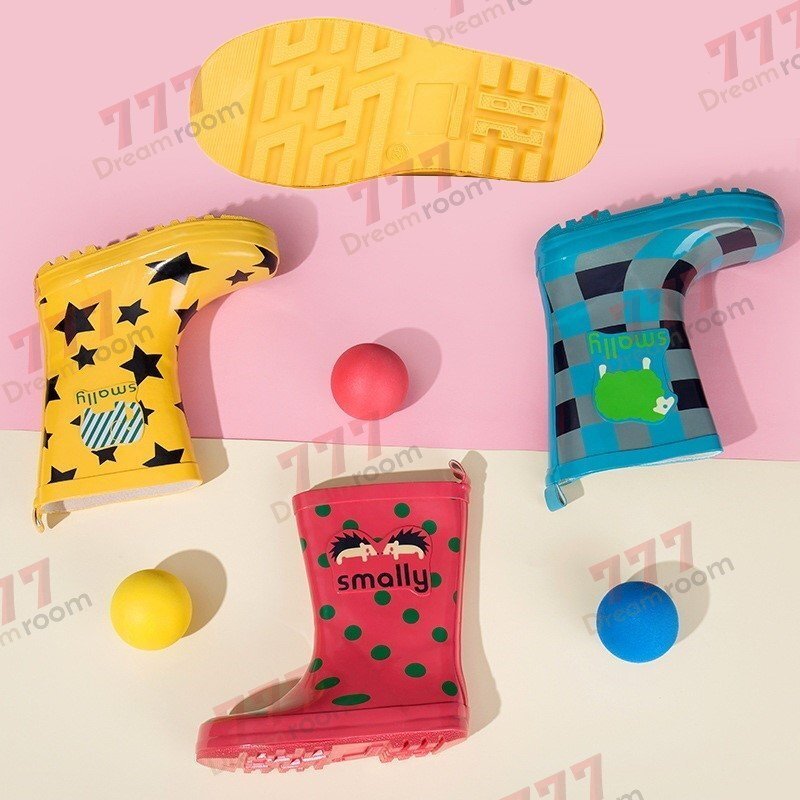 kids внутренний есть животное влагостойкая обувь K-398-bl[ голубой 16cm] сапоги ребенок девочка сезон дождей дождь обувь 