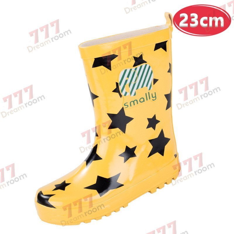 kids внутренний есть животное влагостойкая обувь K-398-yl[ желтый 23cm] сапоги ребенок девочка сезон дождей дождь обувь 