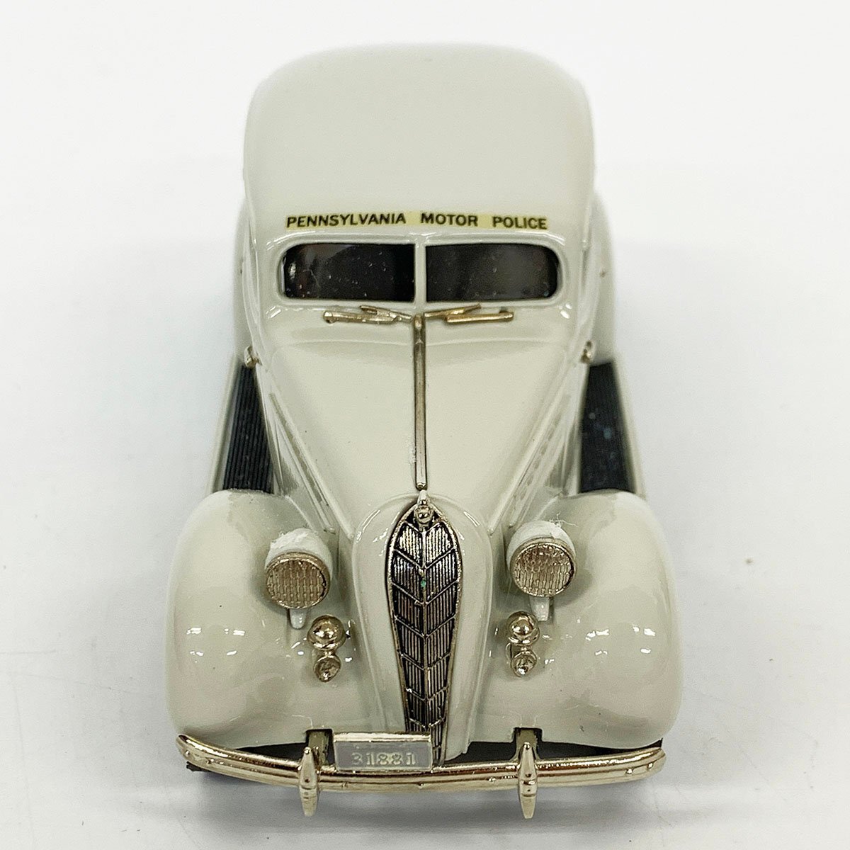 BROOKLIN ブルックリンモデル ポリス 1/43 1936 HUDSON TERRAPLANE ハドソン テラプレーン ペンシルベニア 薄グレー IPV18 ミニカー [A680]_画像4