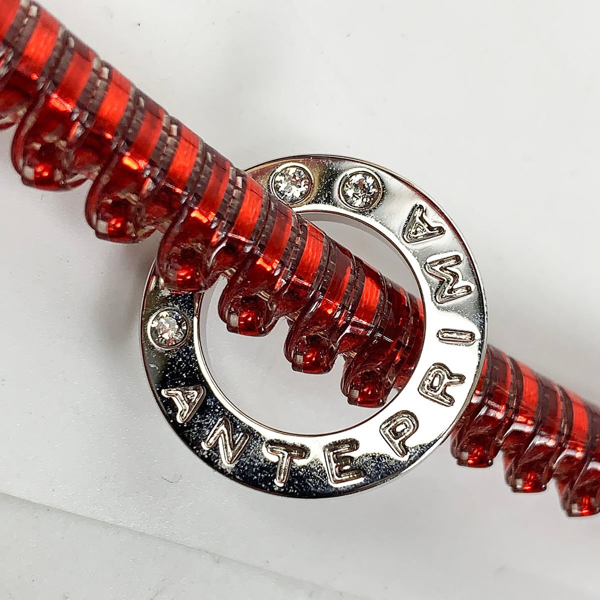 ANTEPRIMA アンテプリマ ワイヤーバッグ スタンダード スクエア ラージ ROSSO レッド ハンドバッグ レディース [A825]_画像6