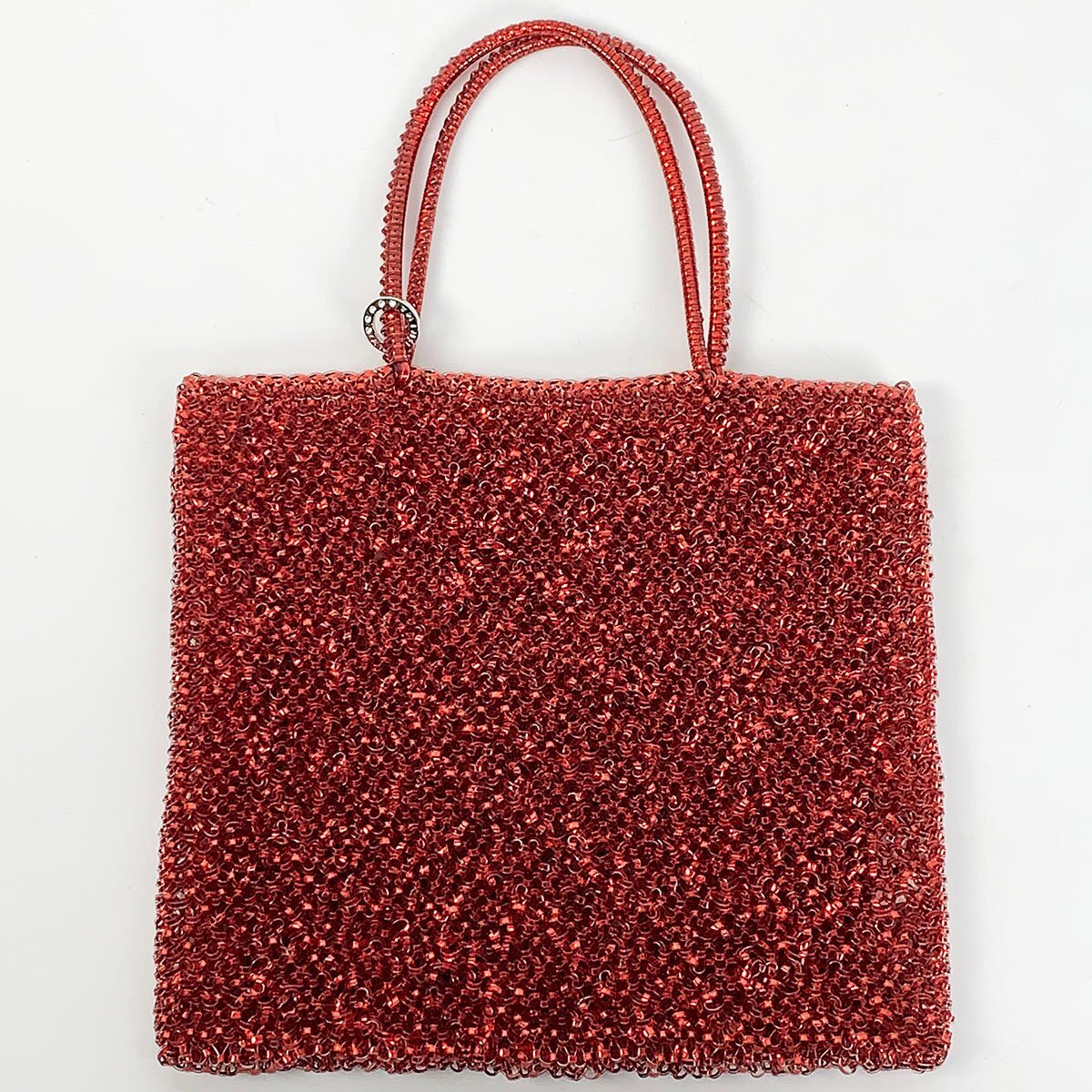 ANTEPRIMA アンテプリマ ワイヤーバッグ スタンダード スクエア ラージ ROSSO レッド ハンドバッグ レディース [A825]_画像5
