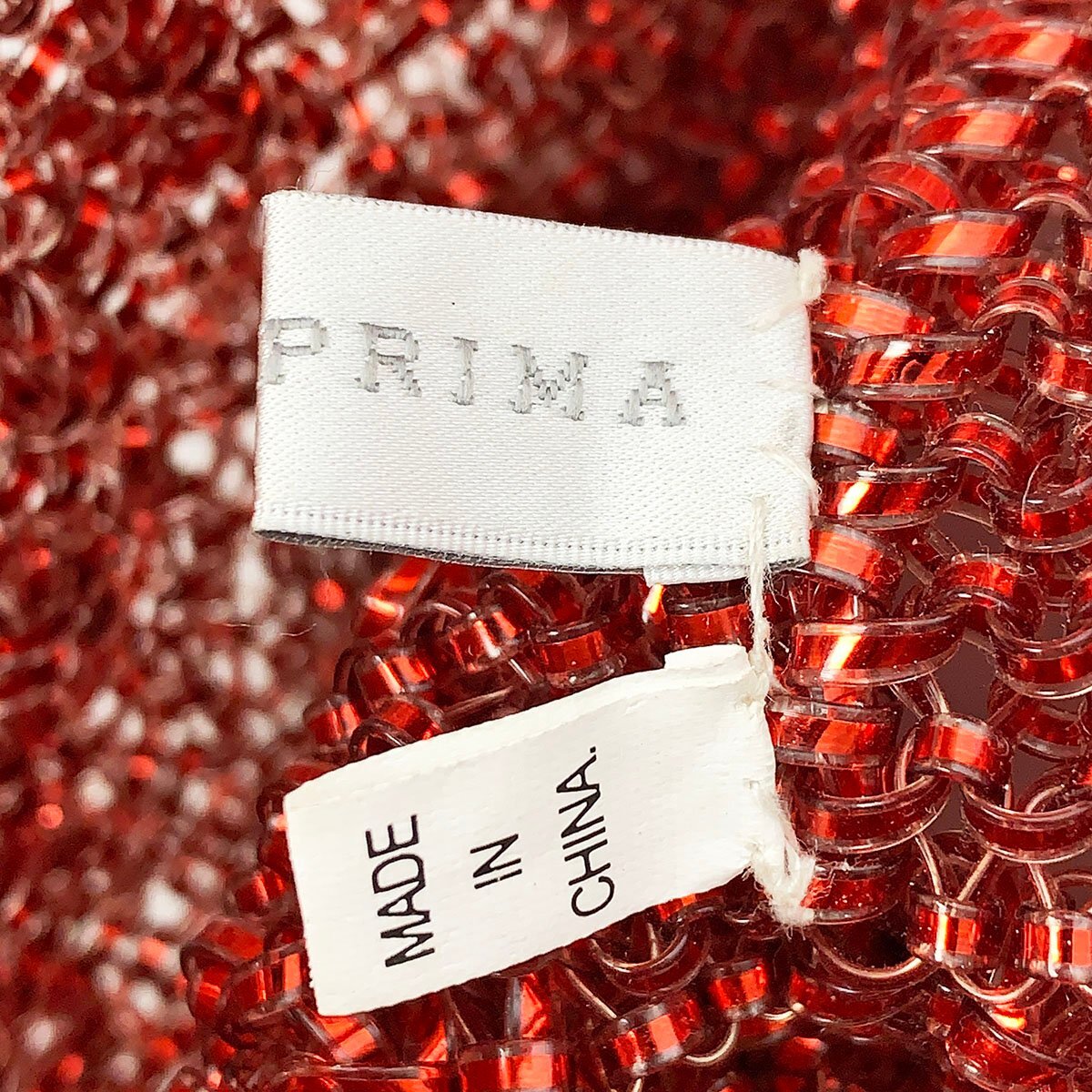 ANTEPRIMA アンテプリマ ワイヤーバッグ スタンダード スクエア ラージ ROSSO レッド ハンドバッグ レディース [A825]_画像8