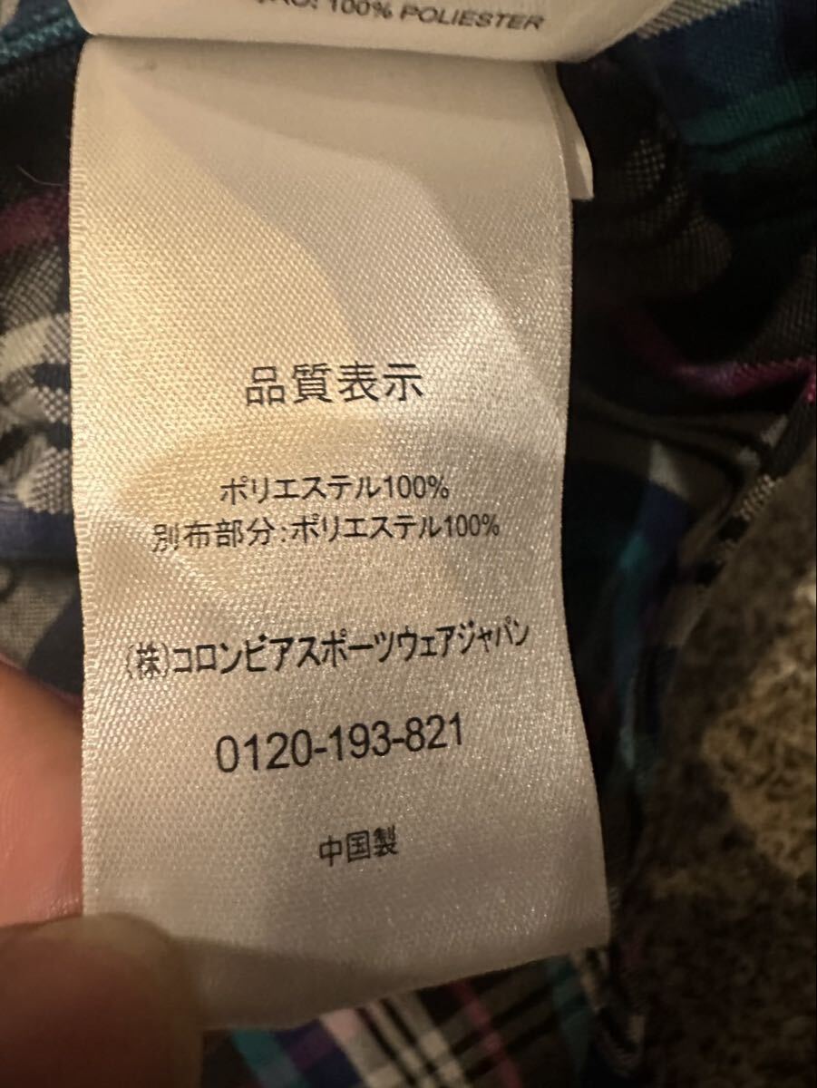Columbia 中国製 M 長袖シャツ チェックシャツ 柄物 コロンビア ダブルポケット トップス シャツ shirts チェック 長袖 古着 ユーズド _画像5