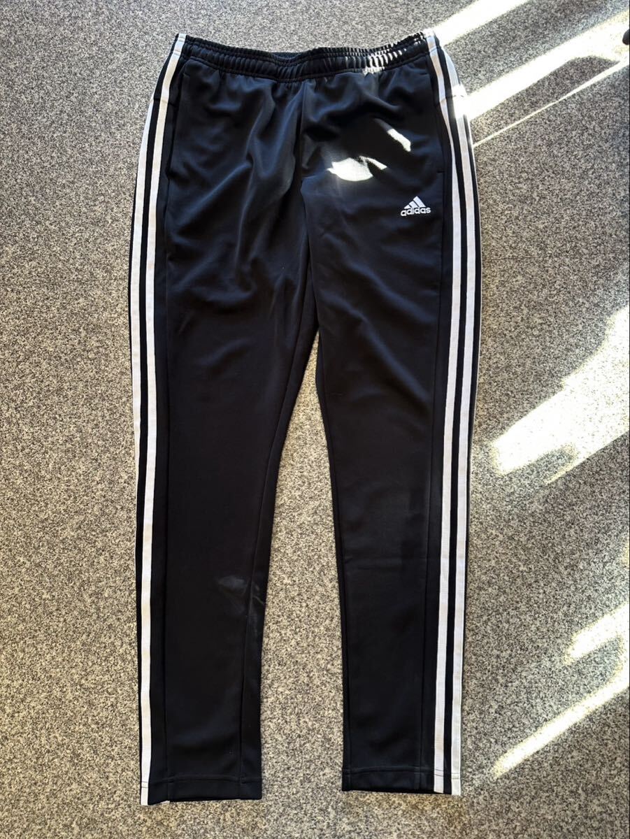 adidas FM5353 ベトナム製 O トラックパンツ ジャージ スポーツウェア アディダス ロゴ刺繍 ボトムス パンツ トレーニング 古着 USED _画像1