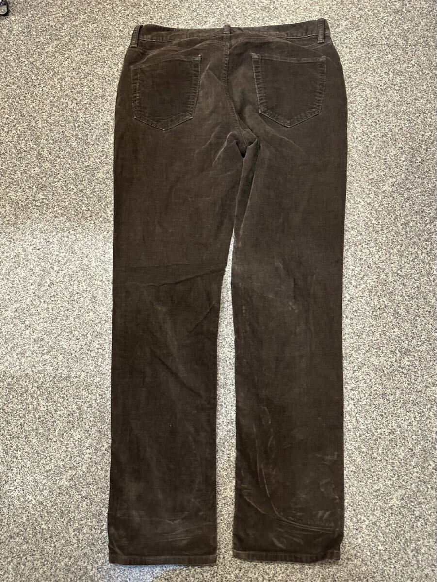 BANANA REPUBLIC W35 L34 スリランカ製 コーデュロイパンツ ブラウン バナナリパブリック ボトムス ストレートパンツ フェード 古着 USED _画像2