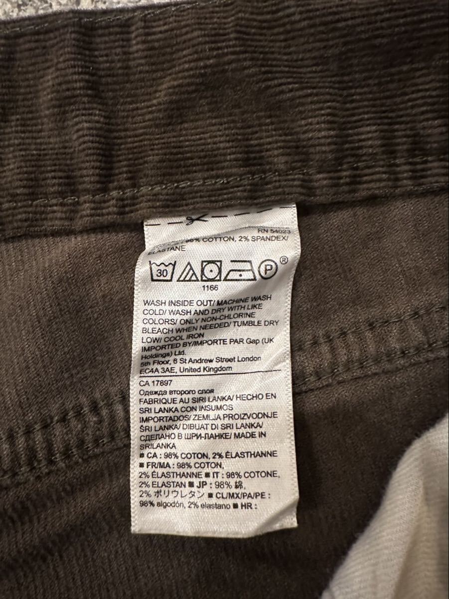 BANANA REPUBLIC W35 L34 スリランカ製 コーデュロイパンツ ブラウン バナナリパブリック ボトムス ストレートパンツ フェード 古着 USED _画像5