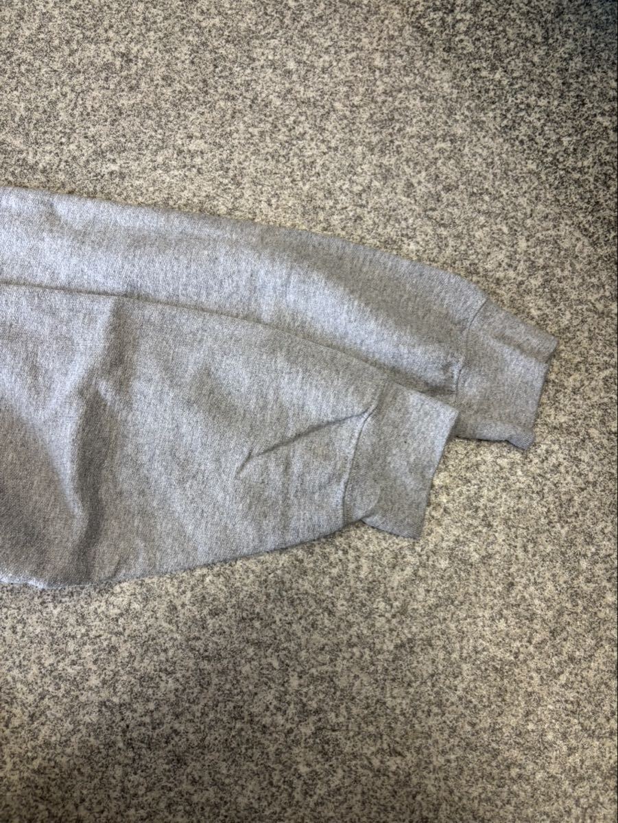 GILDAN ギルダン XL ホンジュラス製 パーカー トップス フーディ スウェットパーカー 無地 グレー オールド オーバーサイズ 古着 USED _画像6