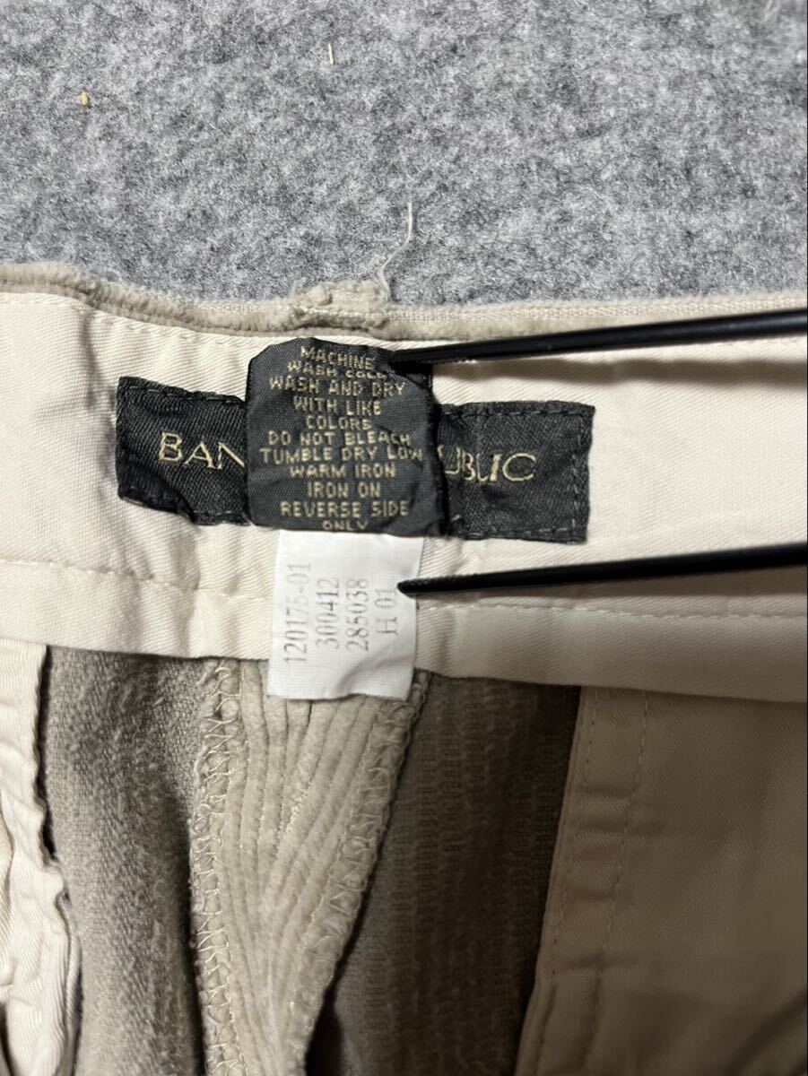 BANANA REPUBLIC W36 L32 コーデュロイパンツ ベージュ ボトムス ストレートパンツ バナナリパブリック ワイドパンツ オールド 古着 USED _画像4