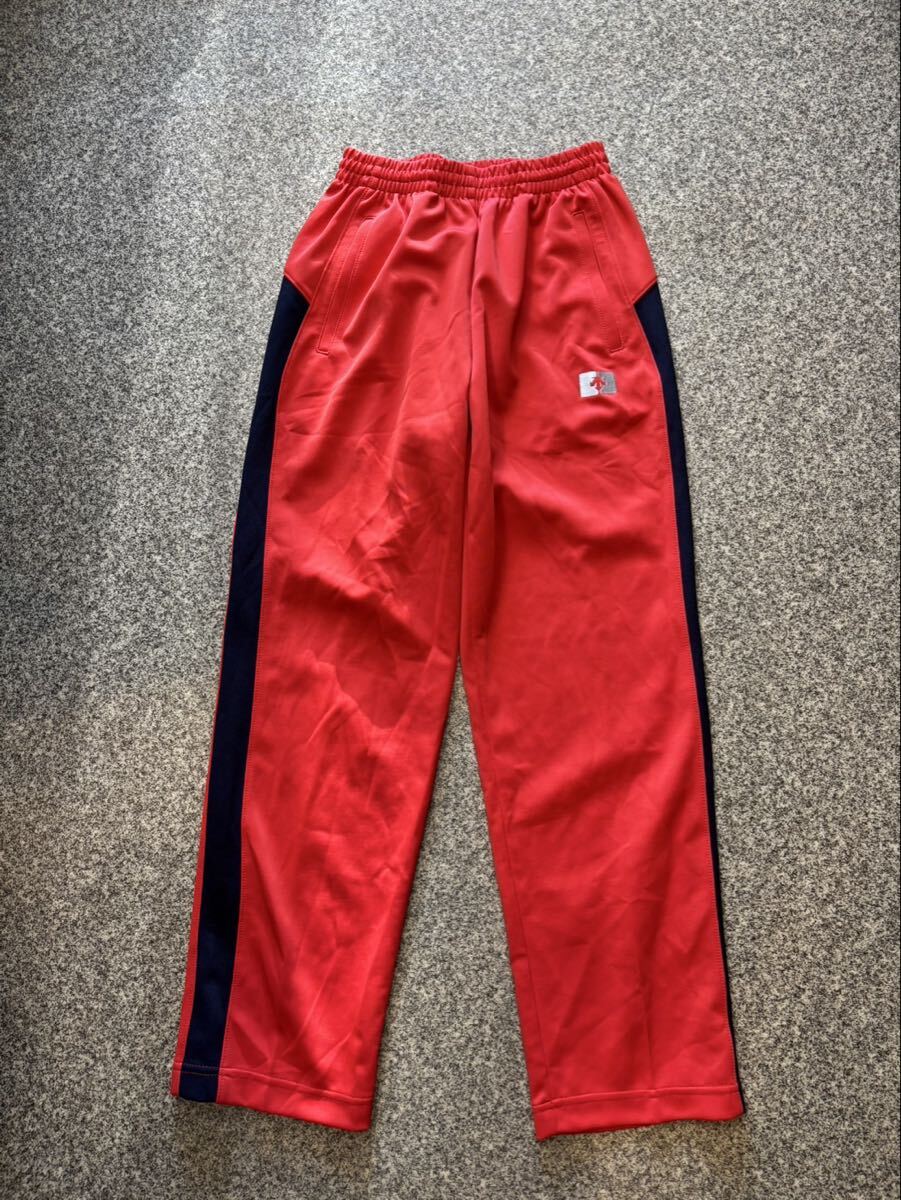 DESCENTE デサント 新品未使用 タグ付き 美品 トラックパンツ ジャージ スポーツウェア ロゴ刺繍 オールド 日本製 レトロ 古着 ユーズド _画像1