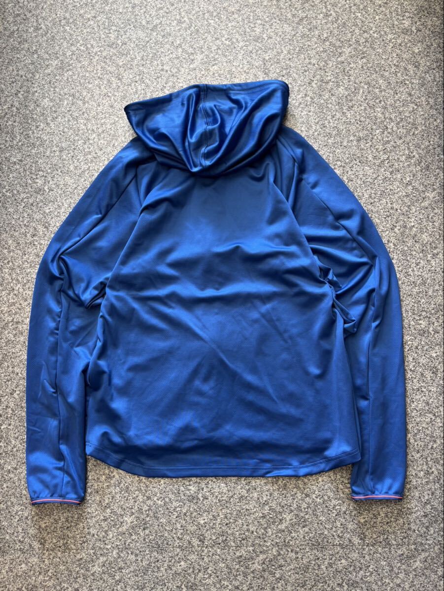 PUMA プーマ XL スポーツウェア ジャージ ジップパーカー ジップアップ トップス フーディ パーカー 青 ブルー オーバーサイズ 古着 USED_画像2