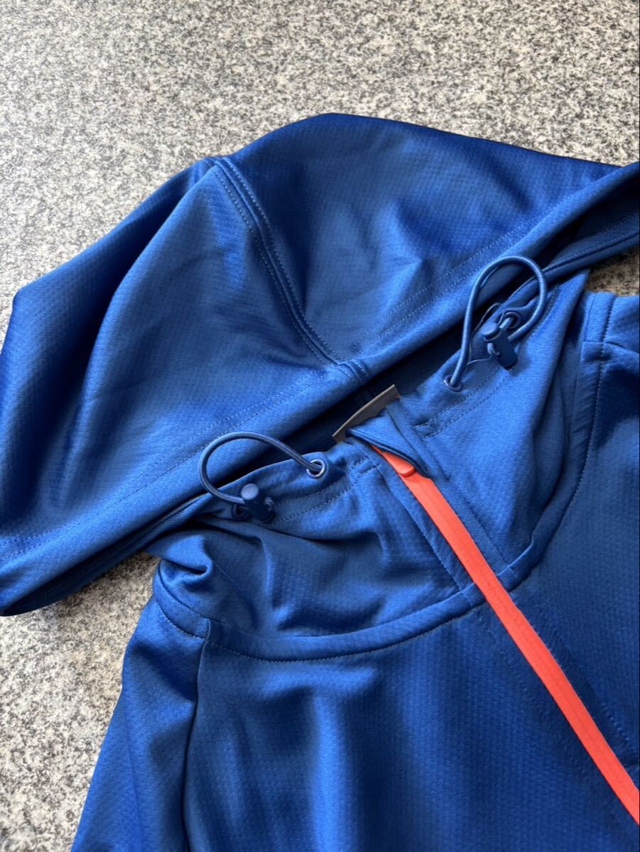 PUMA プーマ XL スポーツウェア ジャージ ジップパーカー ジップアップ トップス フーディ パーカー 青 ブルー オーバーサイズ 古着 USED_画像6