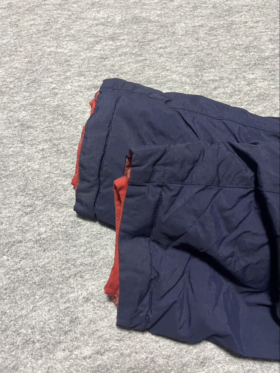 mont-bell モンベル XL ダウンジャケット リバーシブル ナイロンジャケット アウトドア ジップアップ マウンテンパーカー 防寒 古着 USED _画像8