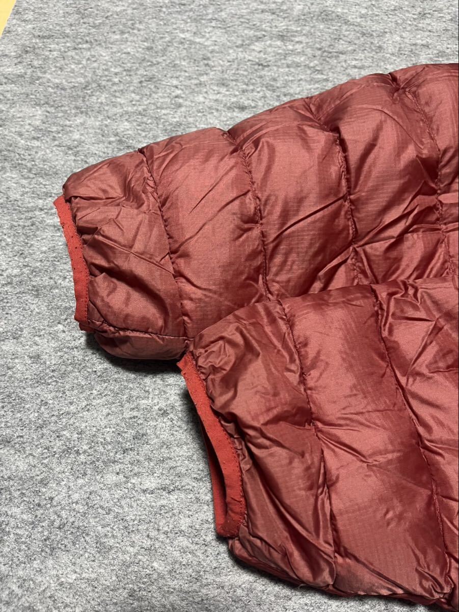 mont-bell モンベル XL ダウンジャケット リバーシブル ナイロンジャケット アウトドア ジップアップ マウンテンパーカー 防寒 古着 USED _画像10